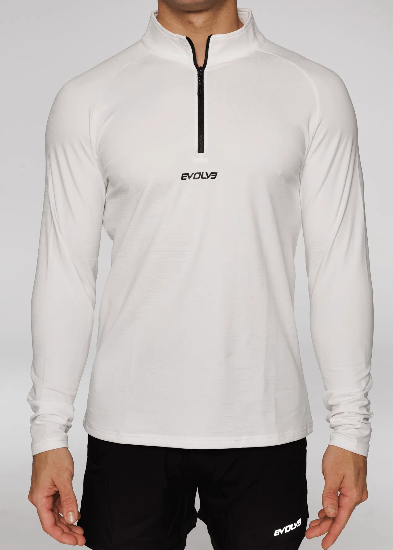 Limitless ¼ Zip Jacket - White