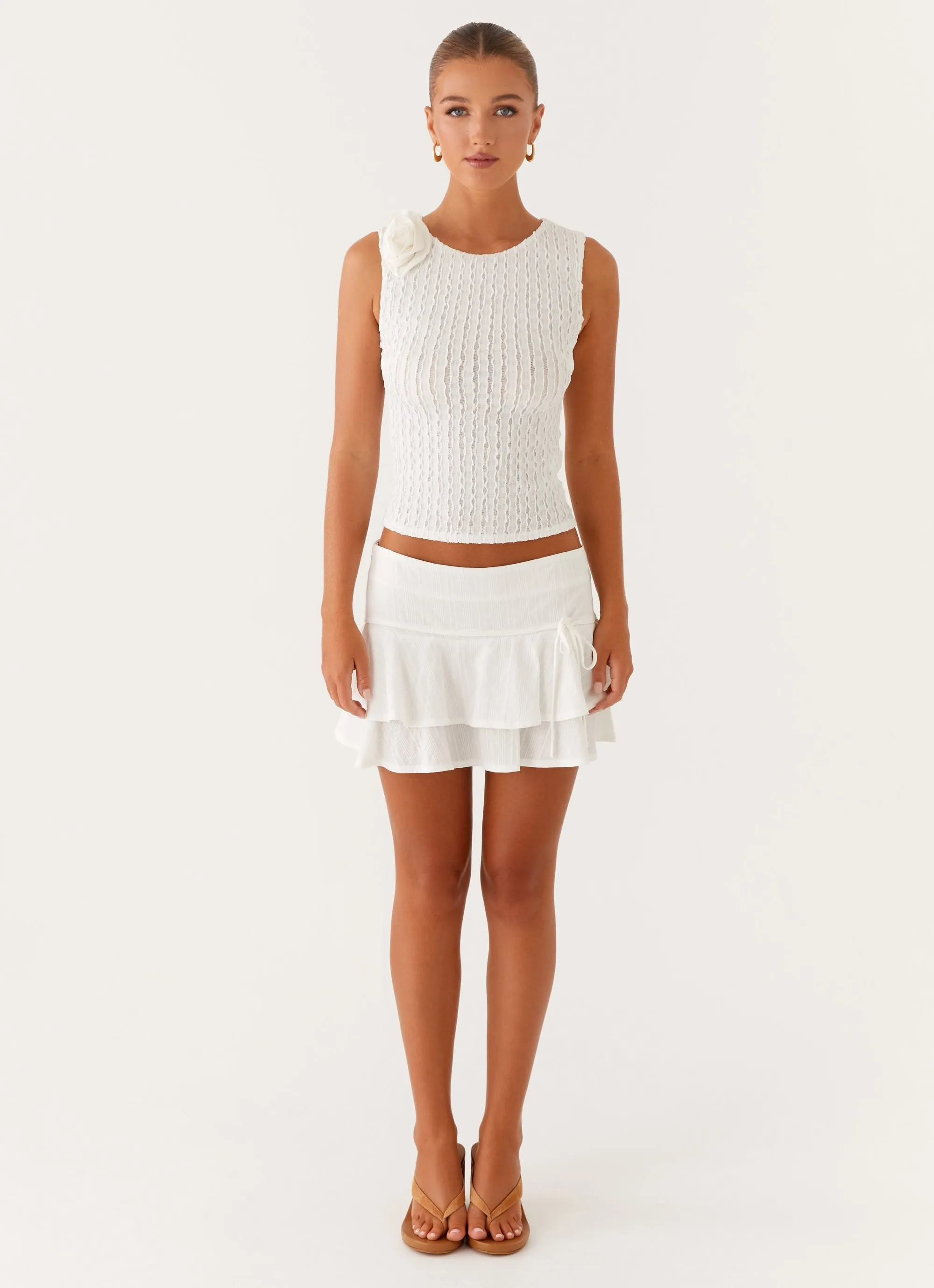 Lisbon Tank Top - White