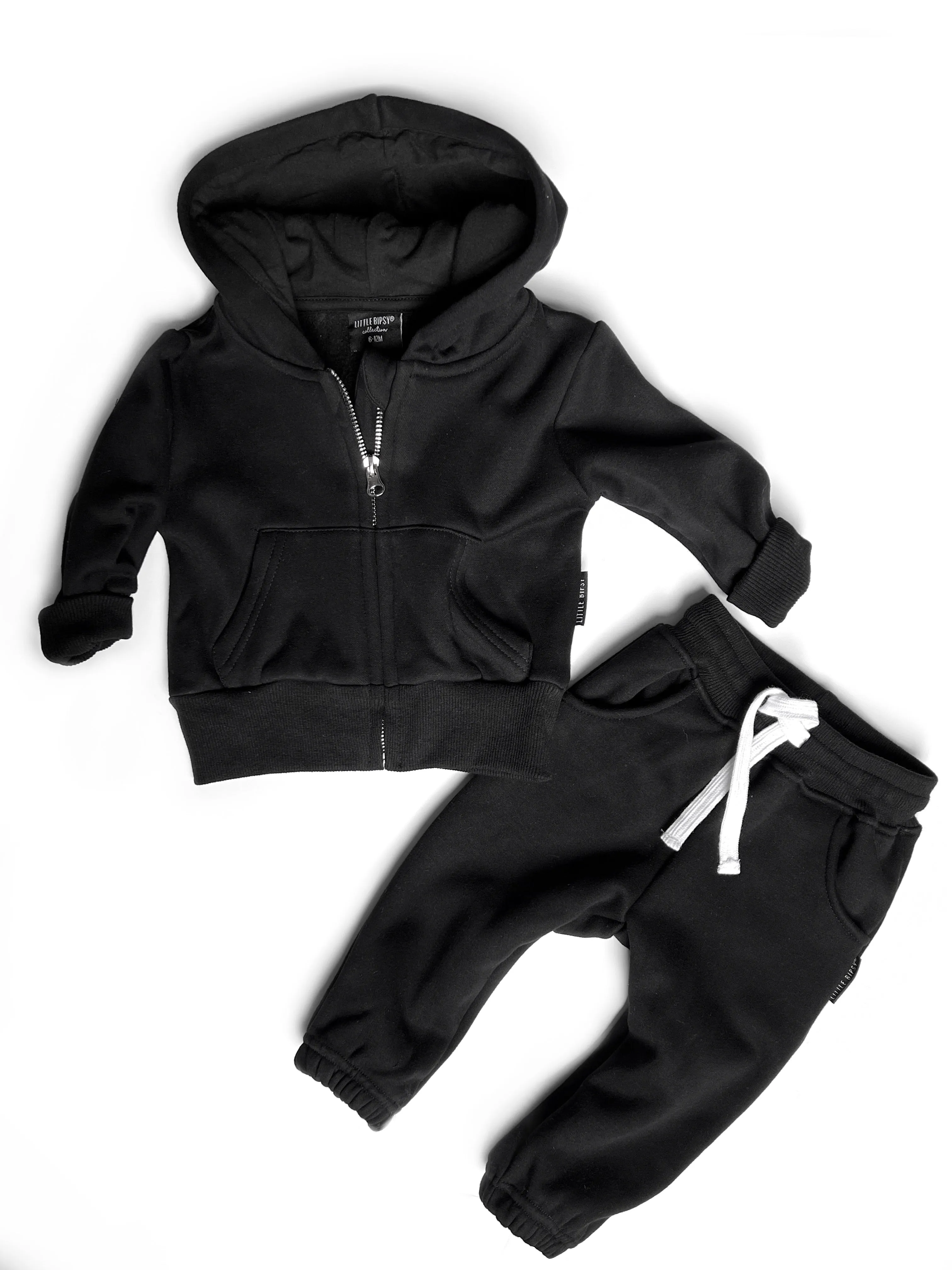 Little Bipsy Classic Zip Hoodie - Black
