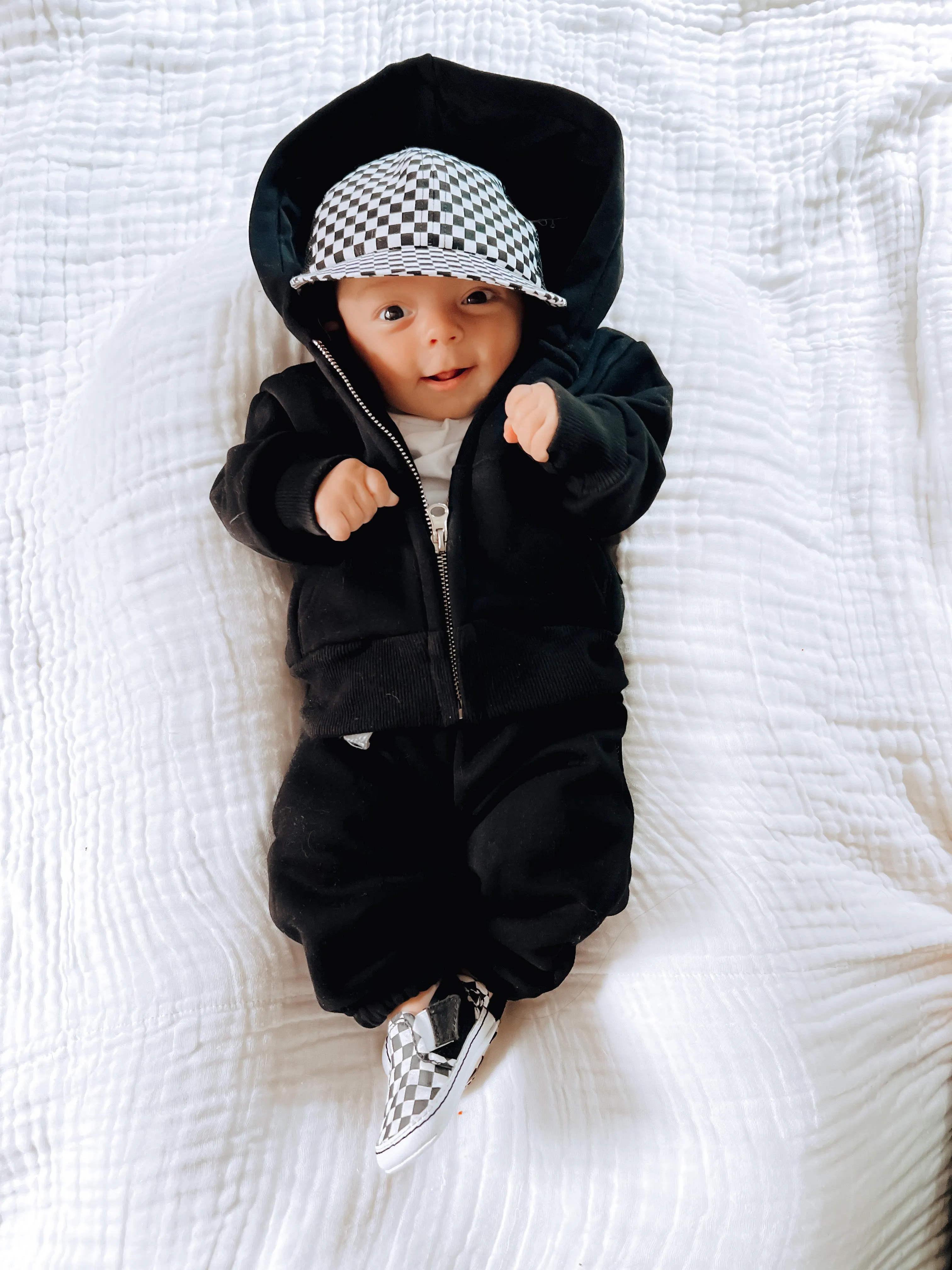Little Bipsy Classic Zip Hoodie - Black