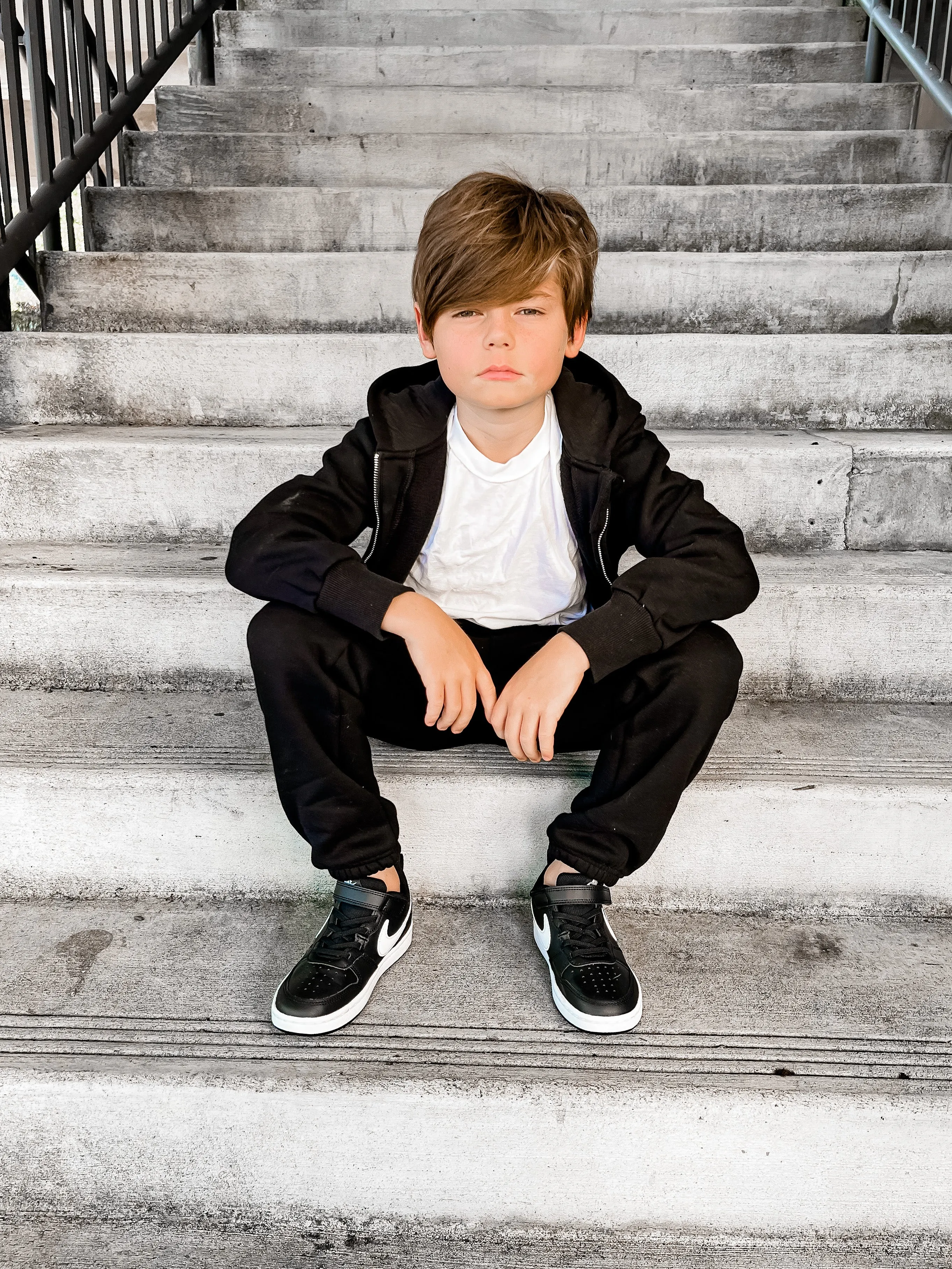 Little Bipsy Classic Zip Hoodie - Black