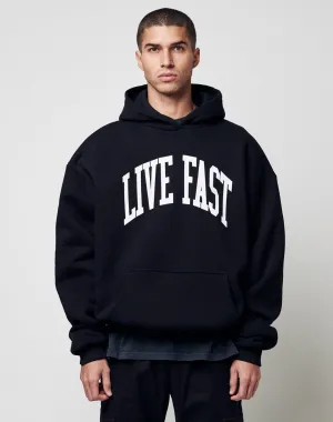 LIVE FAST COLLEGE HOODED