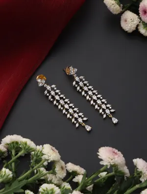 Long Gold and AD Earring