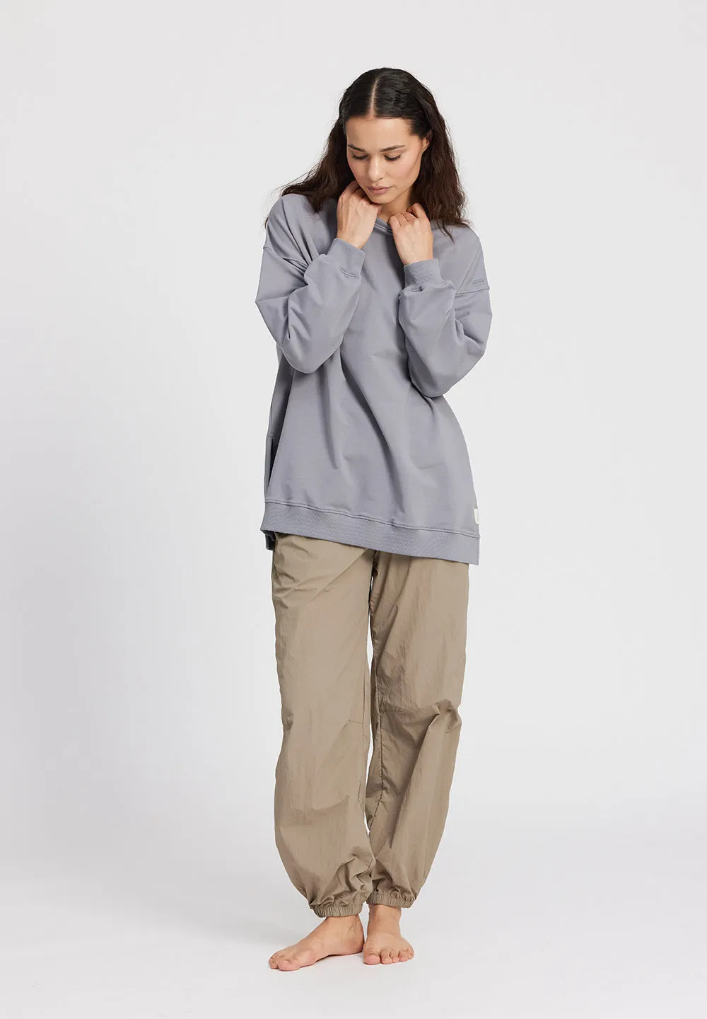 Long oversized sweat Ivalo - twillight blue