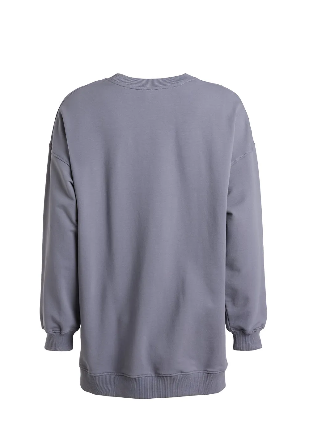 Long oversized sweat Ivalo - twillight blue