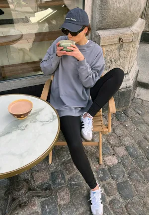 Long oversized sweat Ivalo - twillight blue