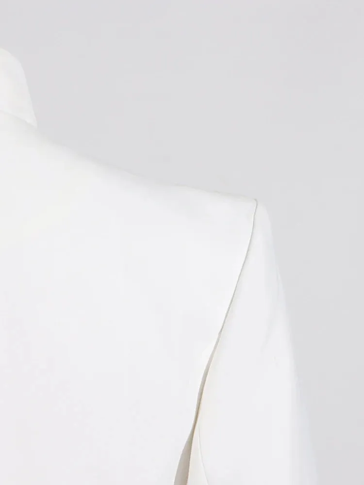 Long Sleeve Spliced Button Minimalist Two Piece Set