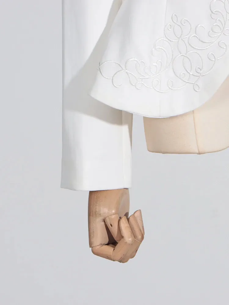 Long Sleeve Spliced Button Minimalist Two Piece Set