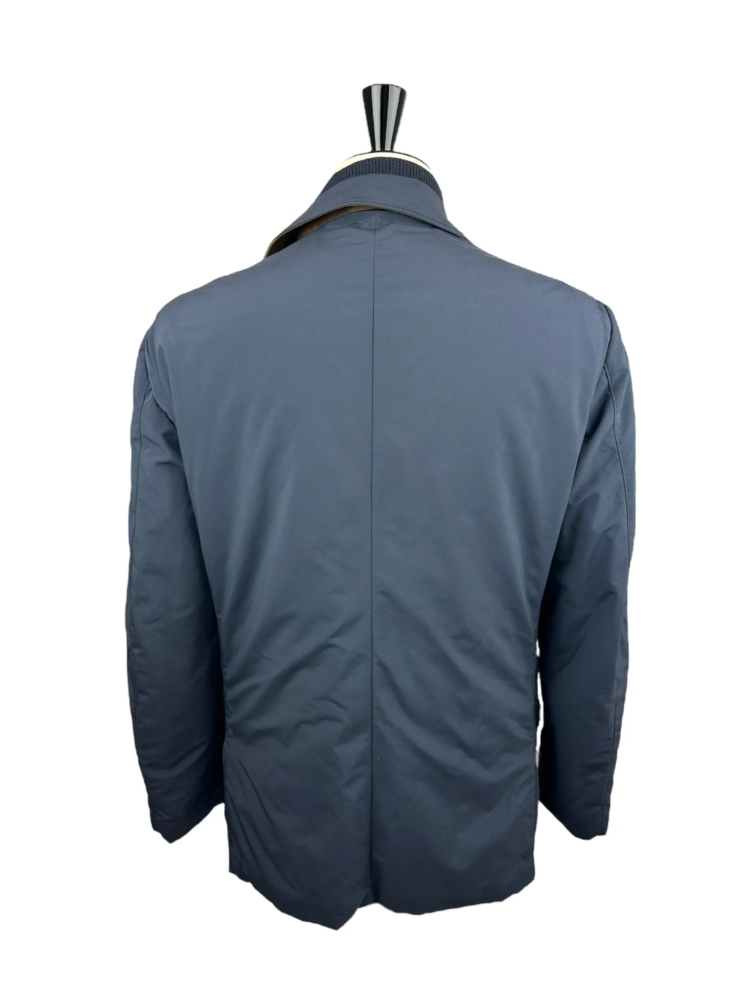Loro Piana Navy Storm System Car Coat