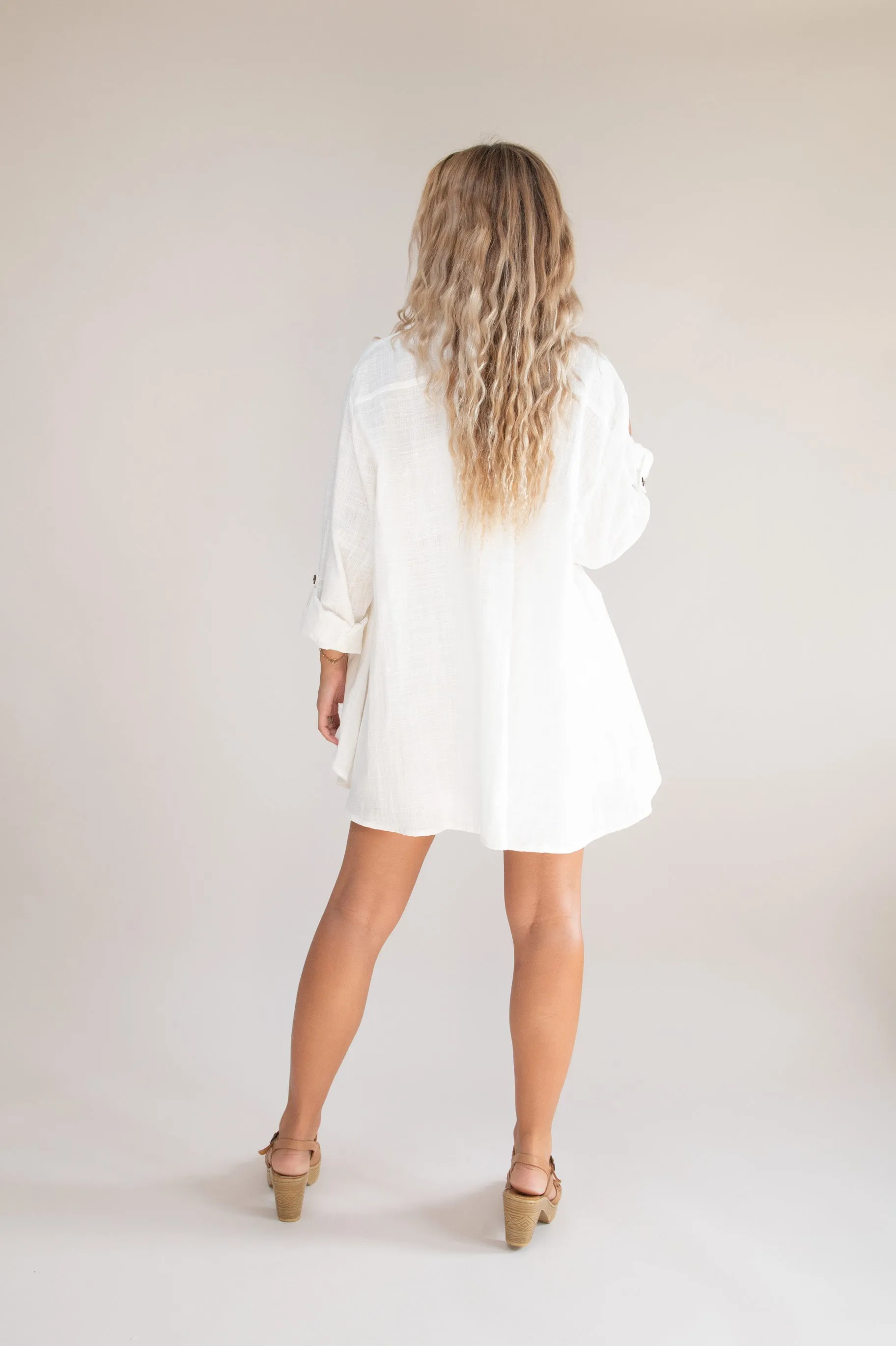 Lotus Oversized Shirt - White