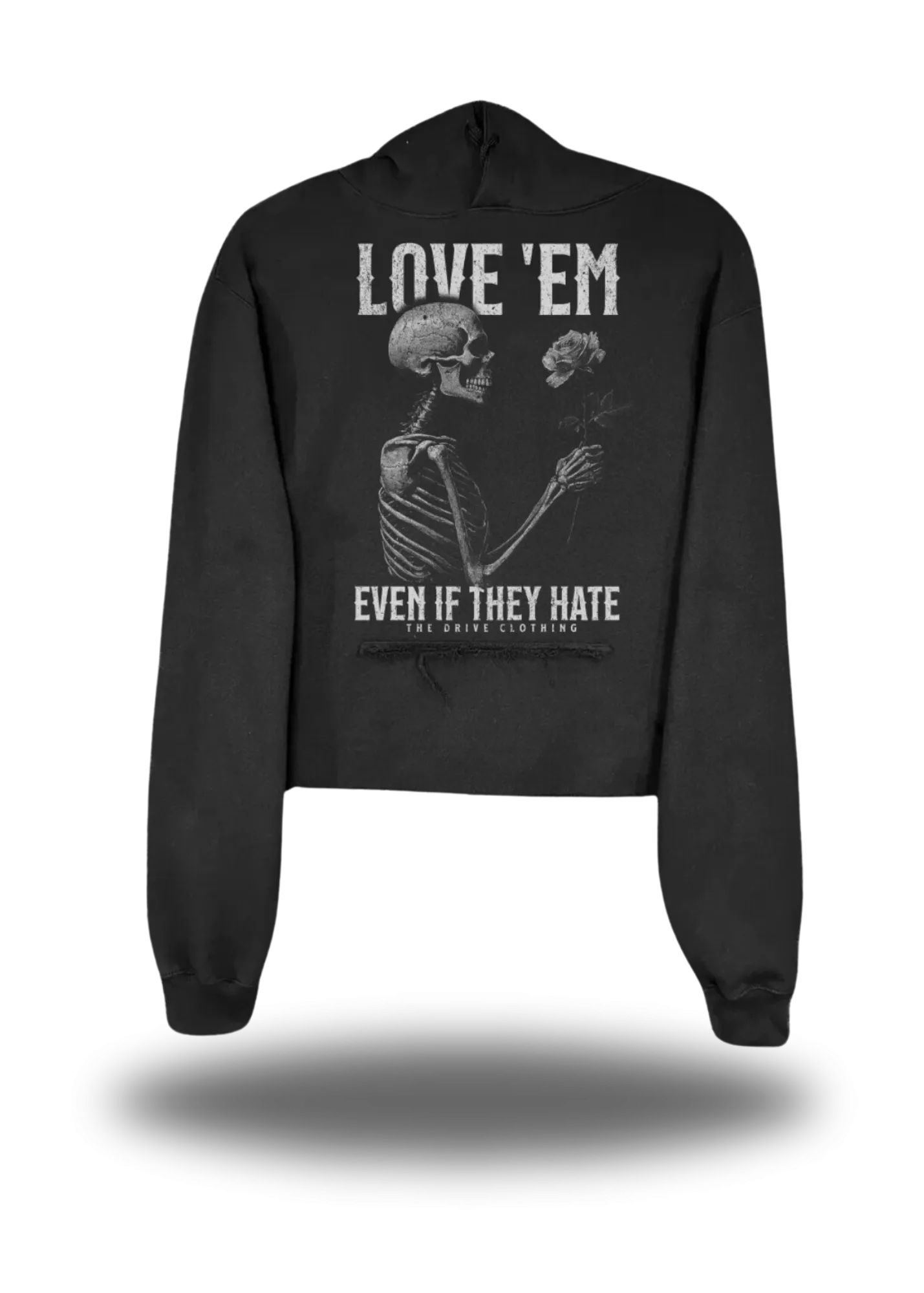 LOVE EM CROP HOODIE