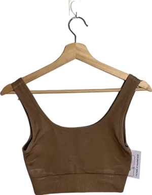 Love Leggings Brown Cropped Cami Top S UK 8-10