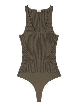Lucy Bodysuit in Dark Sage