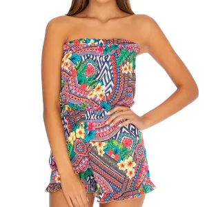 LULI TRIBE - Strapless Ruffle Romper