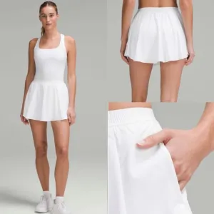Lululemon Narrow Waistband Tennis SkirtWhite! EUC