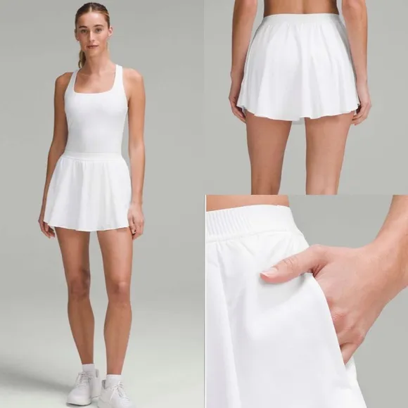 Lululemon Narrow Waistband Tennis SkirtWhite! EUC