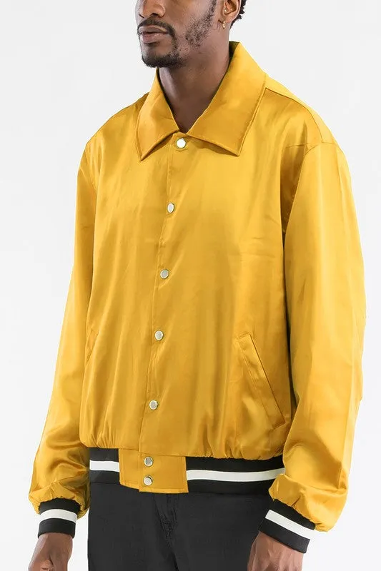 LUXURY Satin Bomber Jacket