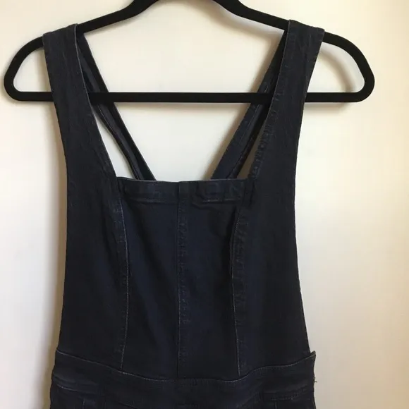 Madewell Black Tapered Overalls Clybourn