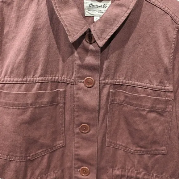 Madewell (Re)sourced BioFibre Chore Jacket in Faded Mauve (M)