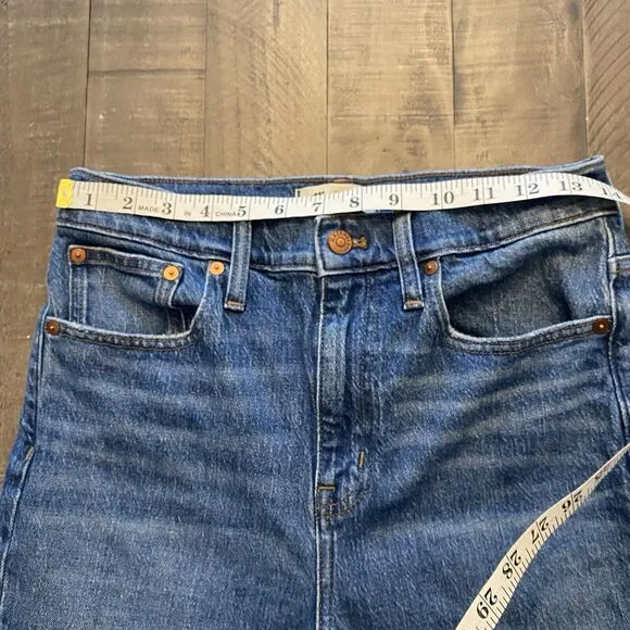 Madewell The High Rise Slim Boyjean Jeans Womens Blue Size 26