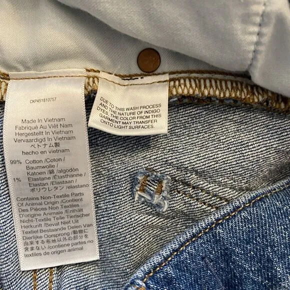 Madewell The High Rise Slim Boyjean Jeans Womens Blue Size 26