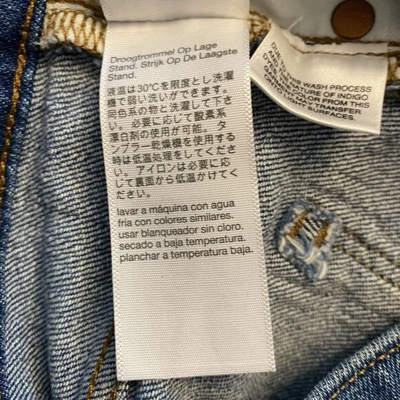 Madewell The High Rise Slim Boyjean Jeans Womens Blue Size 26