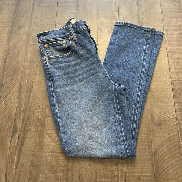 Madewell The High Rise Slim Boyjean Jeans Womens Blue Size 26