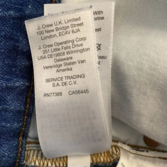 Madewell The High Rise Slim Boyjean Jeans Womens Blue Size 26