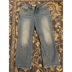 Madewell Women's Curvy Kick Out Jeans Size 29 Blue Wide-Leg Petites
