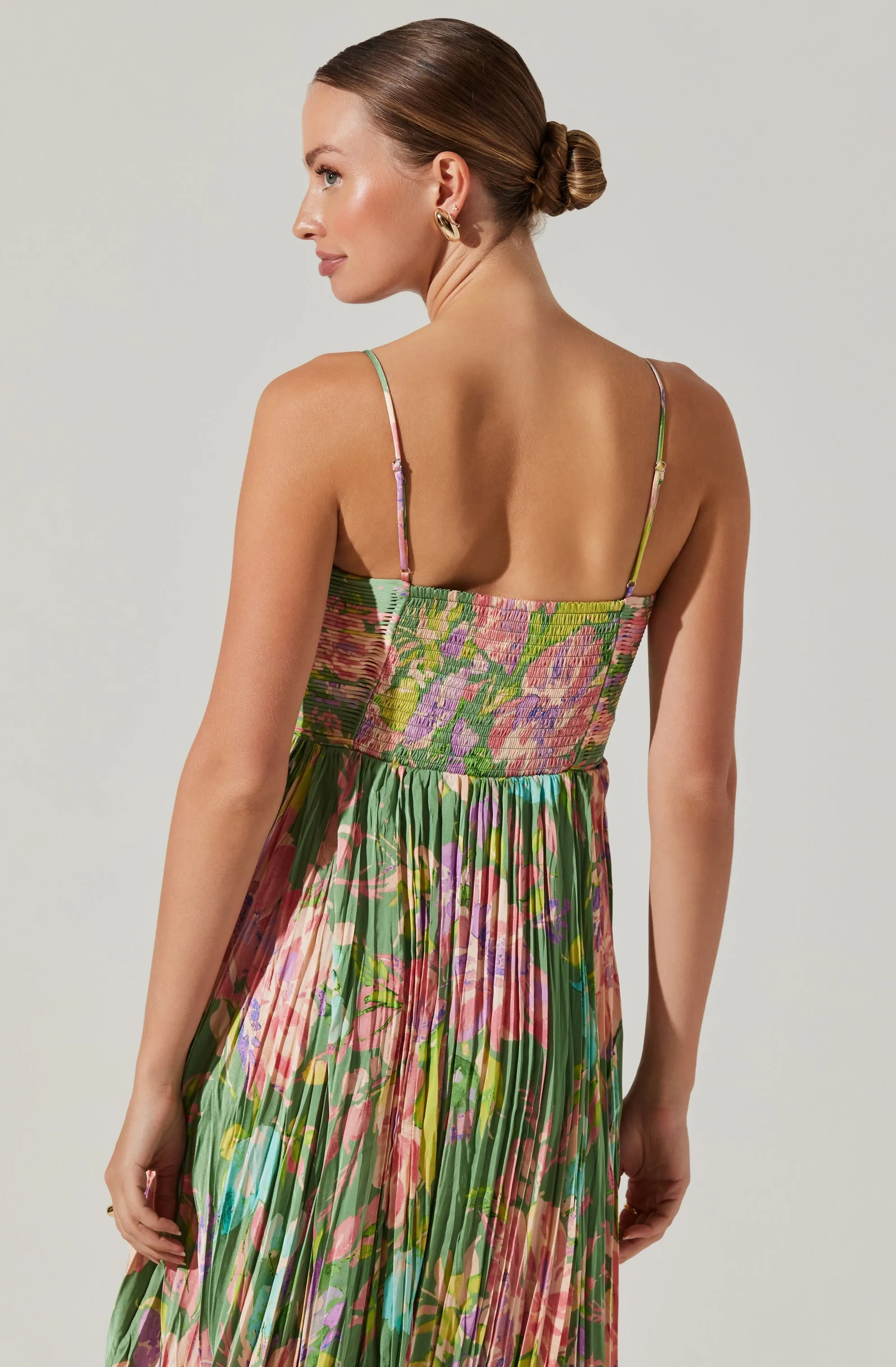 Maeve Pleated Midi Dress