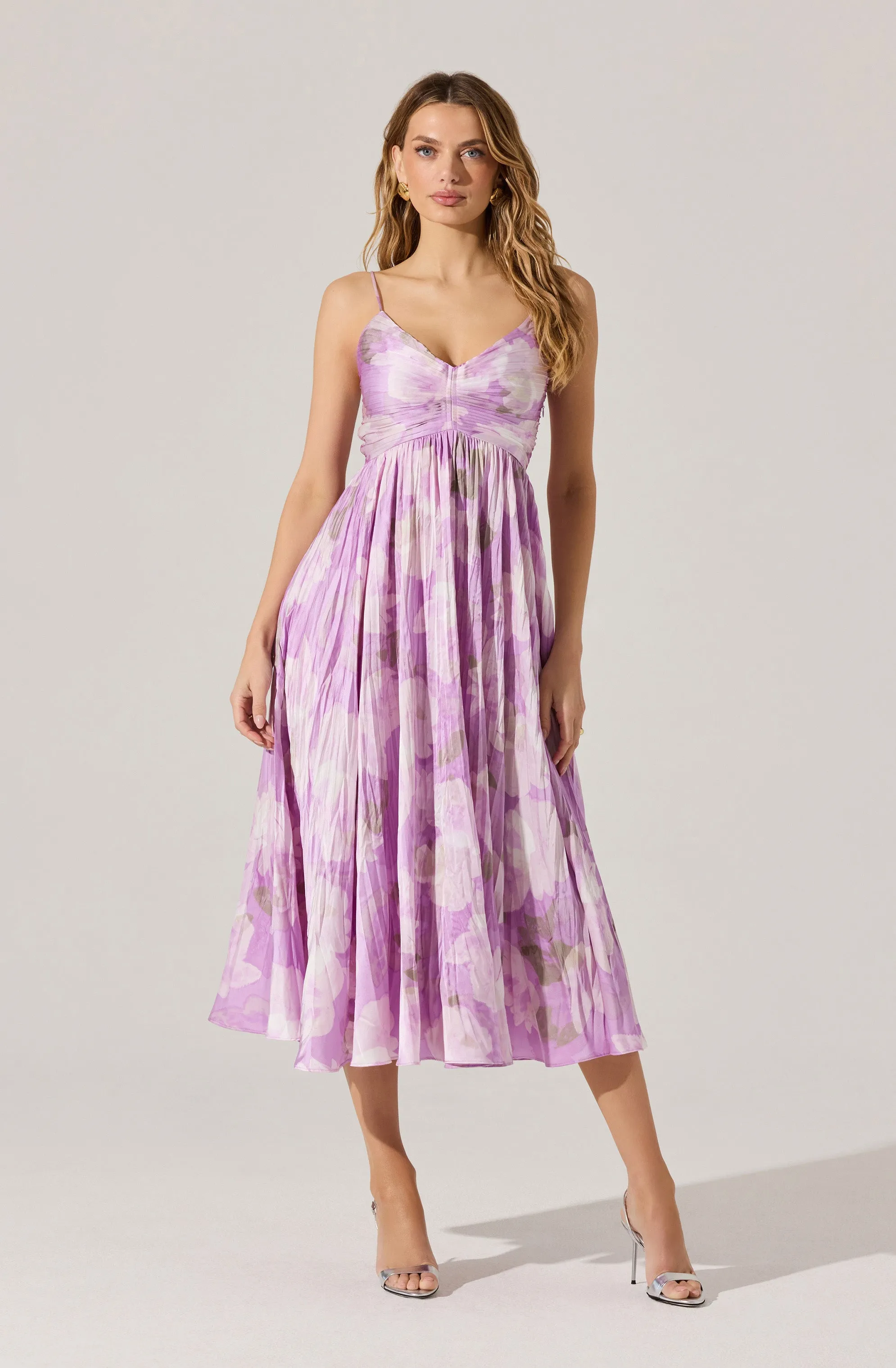 Maeve Pleated Midi Dress