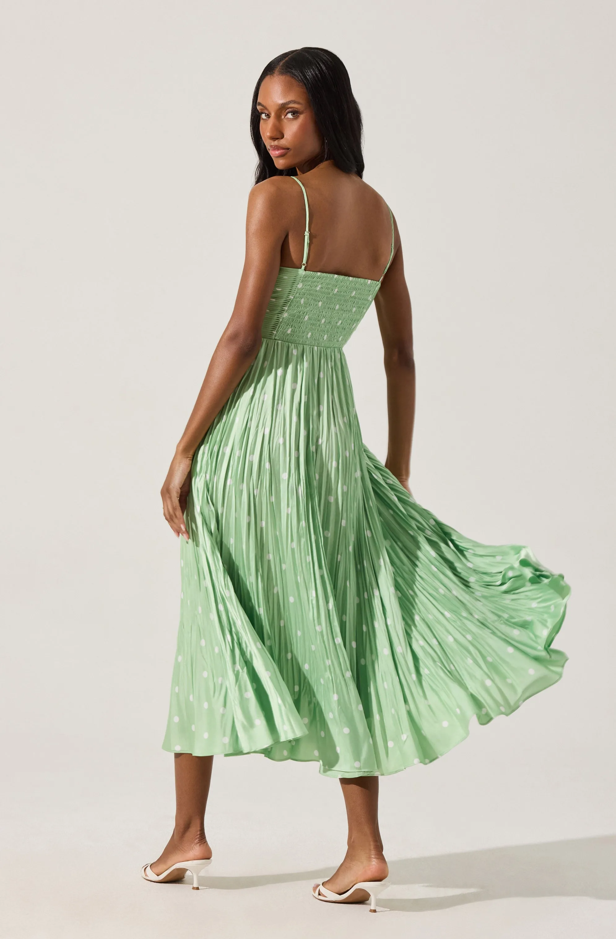 Maeve Pleated Midi Dress