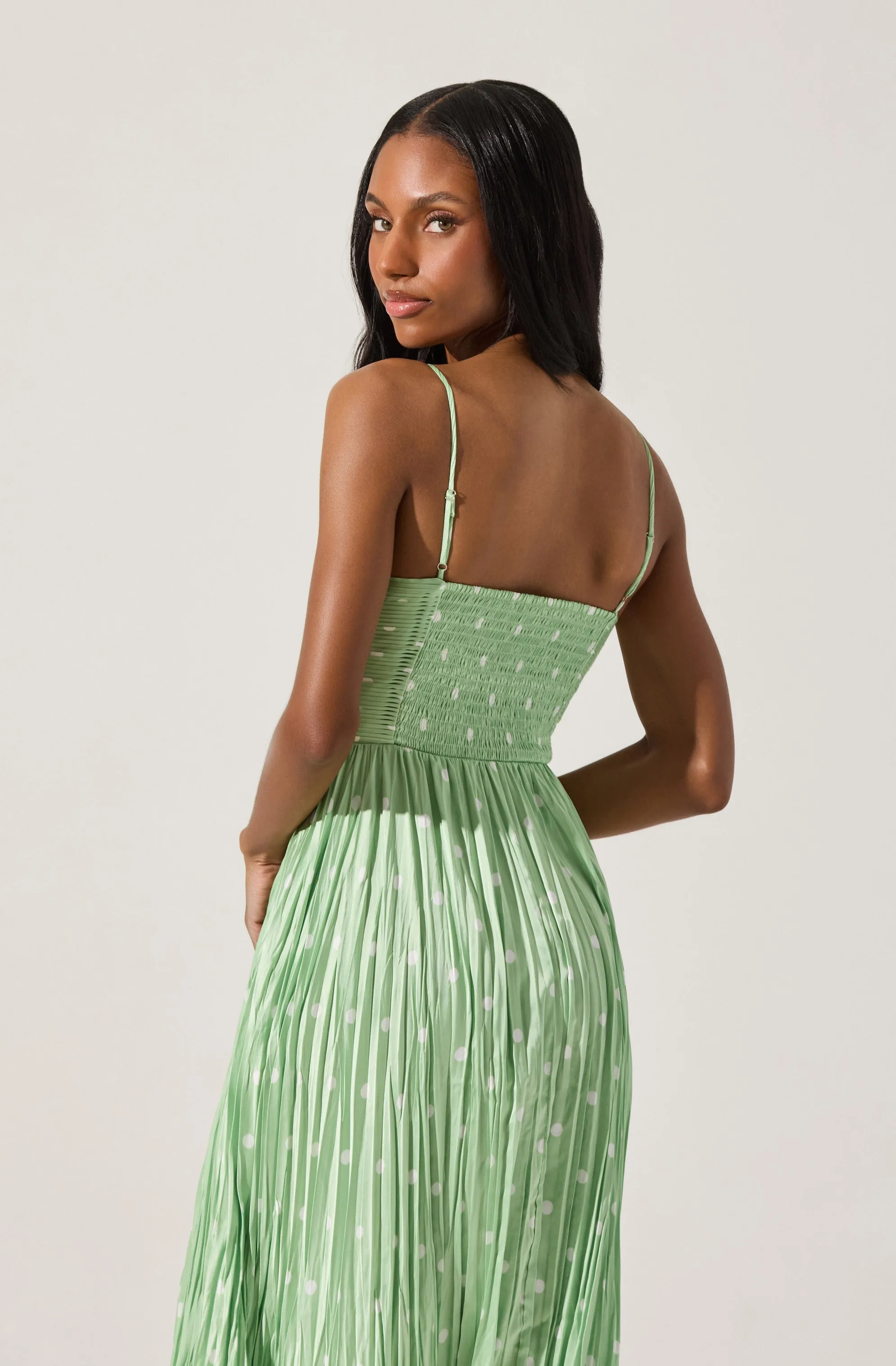 Maeve Pleated Midi Dress