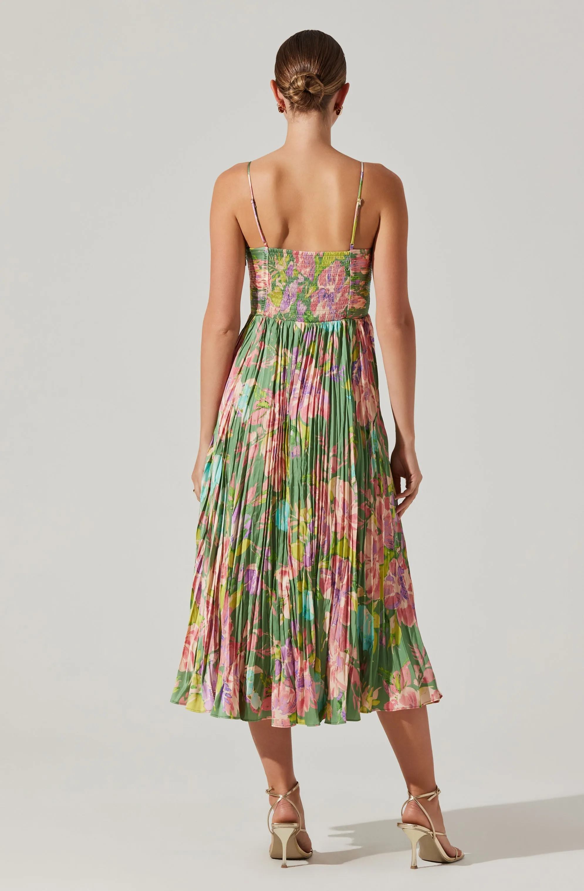 Maeve Pleated Midi Dress