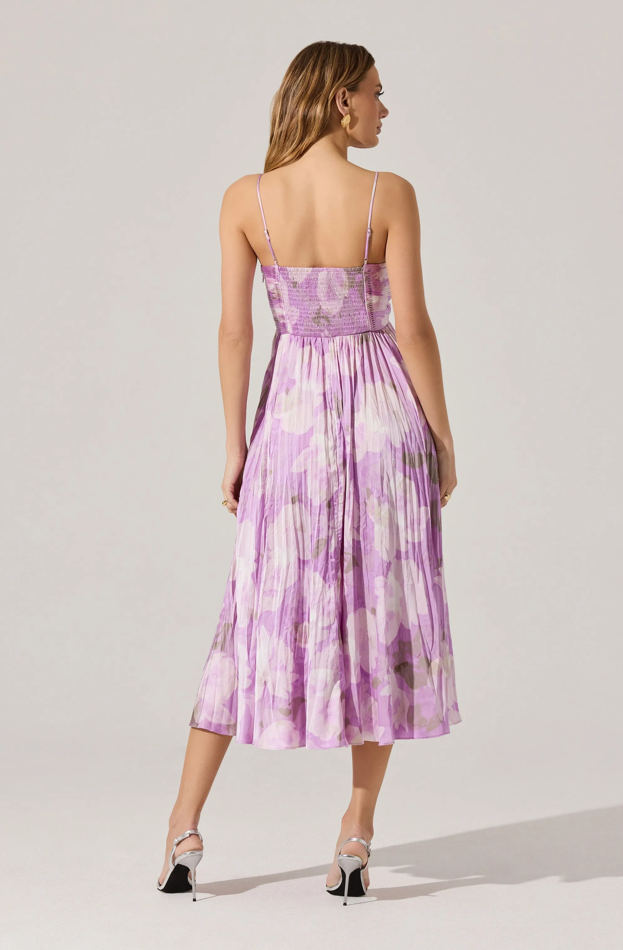 Maeve Pleated Midi Dress
