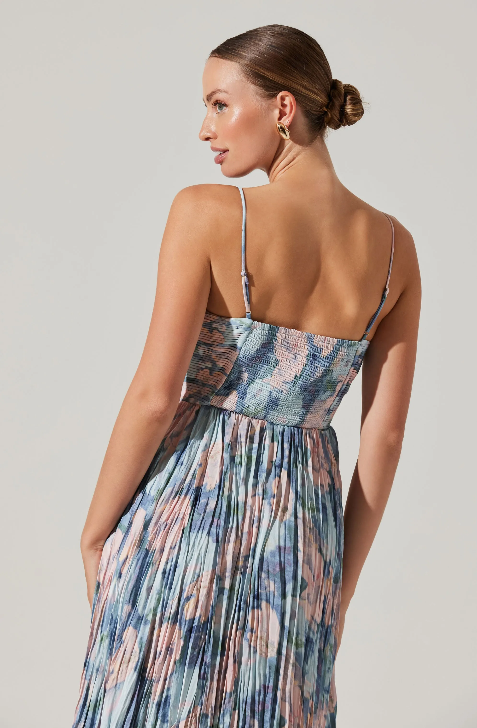 Maeve Pleated Midi Dress