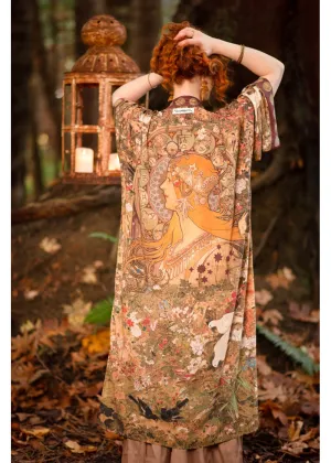 Market Of Stars Dreamweaver Art Nouveau Mucha Kimono Multicolour