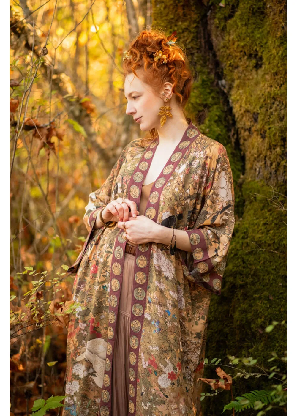 Market Of Stars Dreamweaver Art Nouveau Mucha Kimono Multicolour