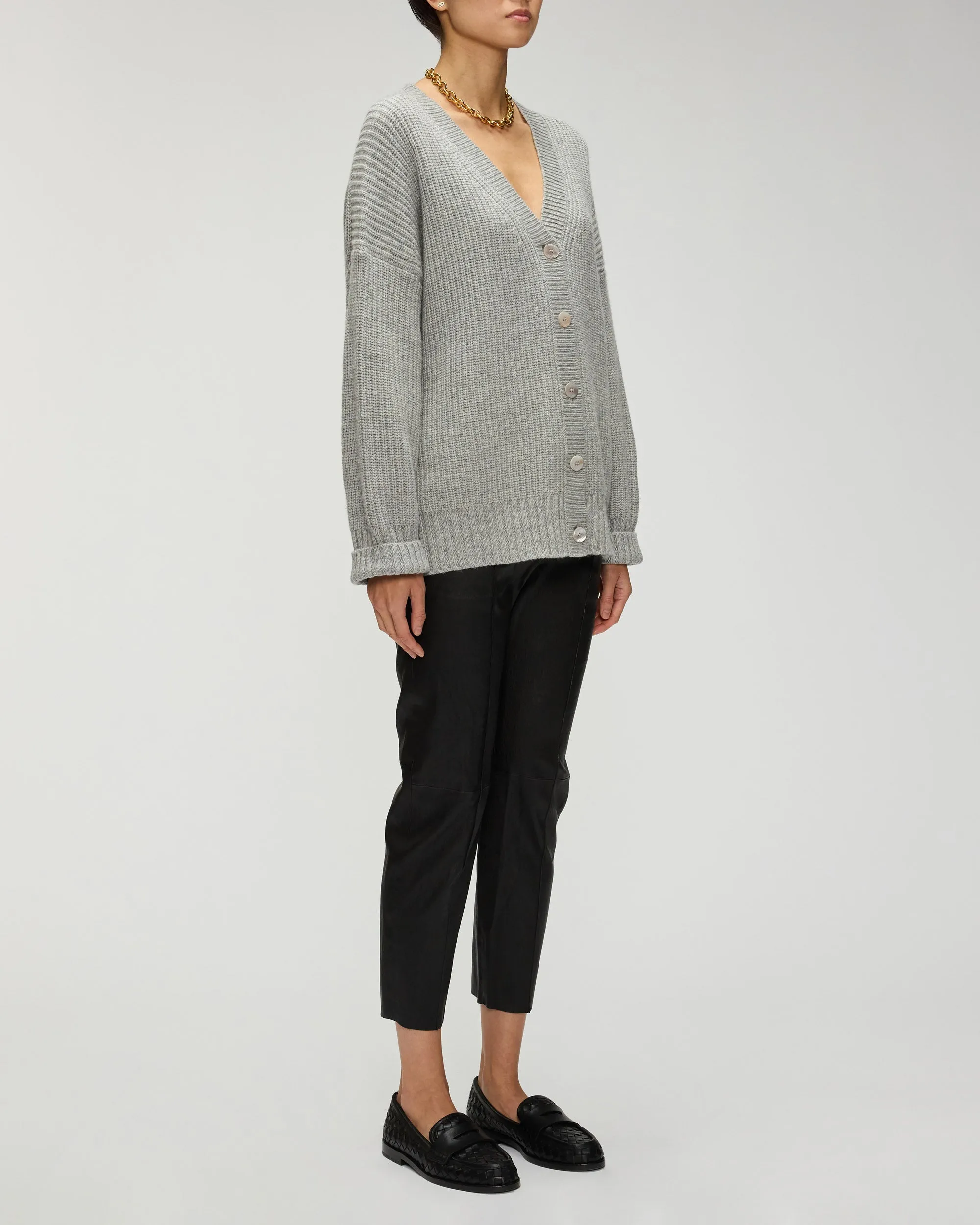 Matilda Cardigan in Heather Grey