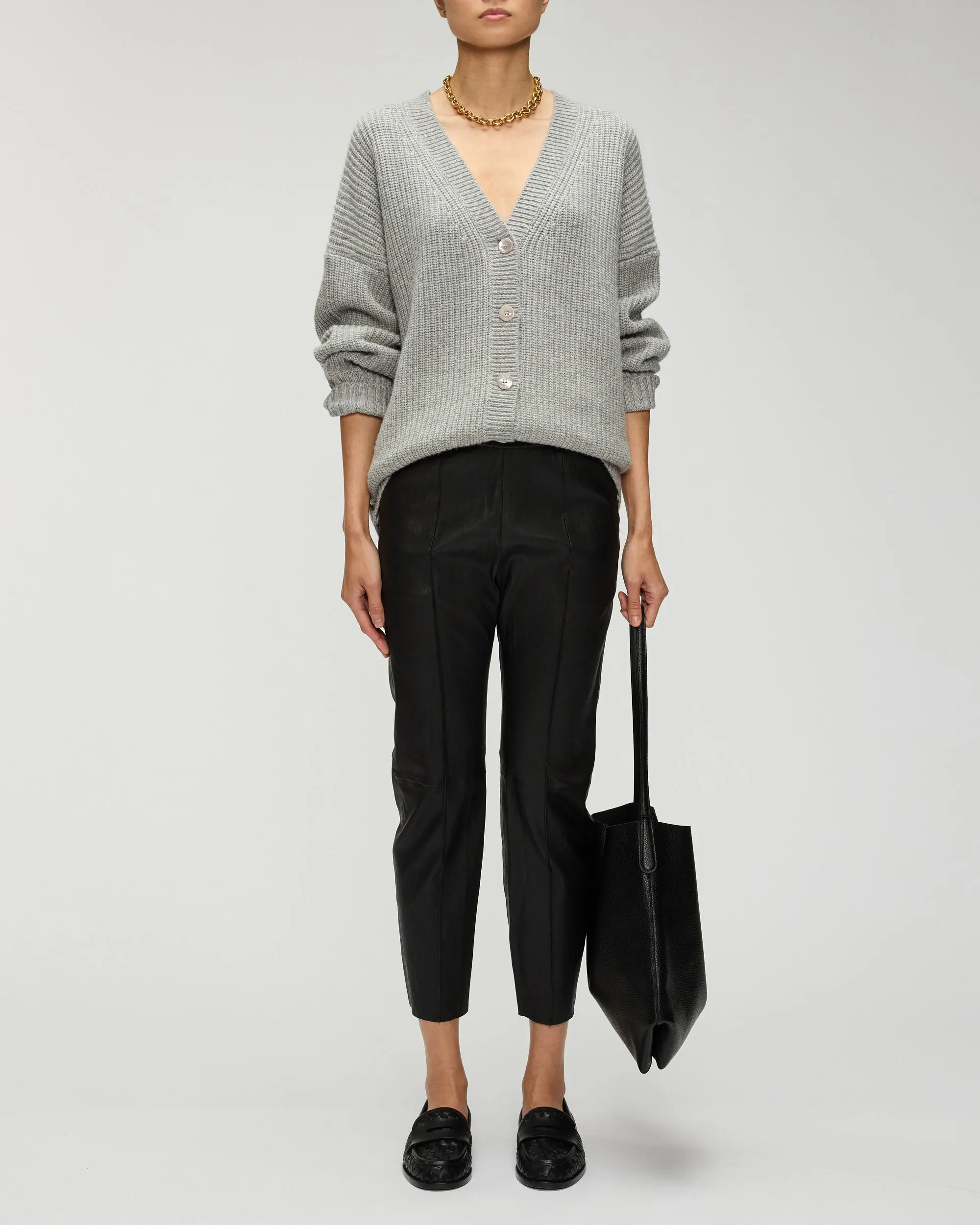 Matilda Cardigan in Heather Grey