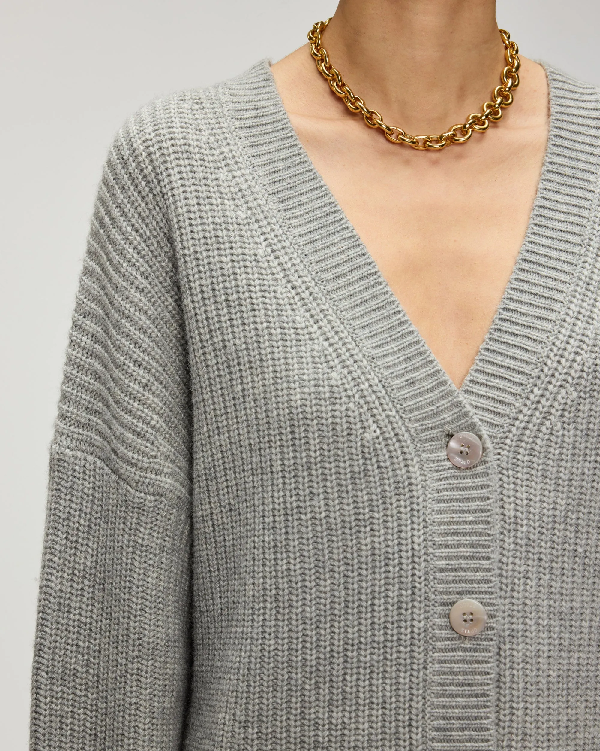 Matilda Cardigan in Heather Grey
