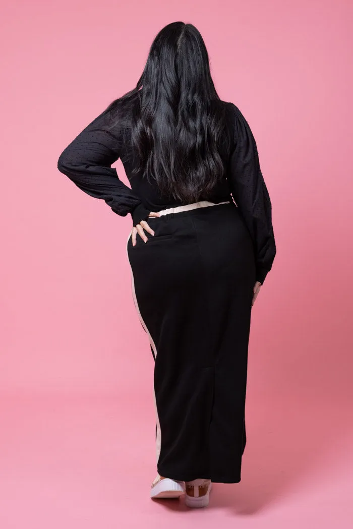 Mattie Sweater Skirt - Black