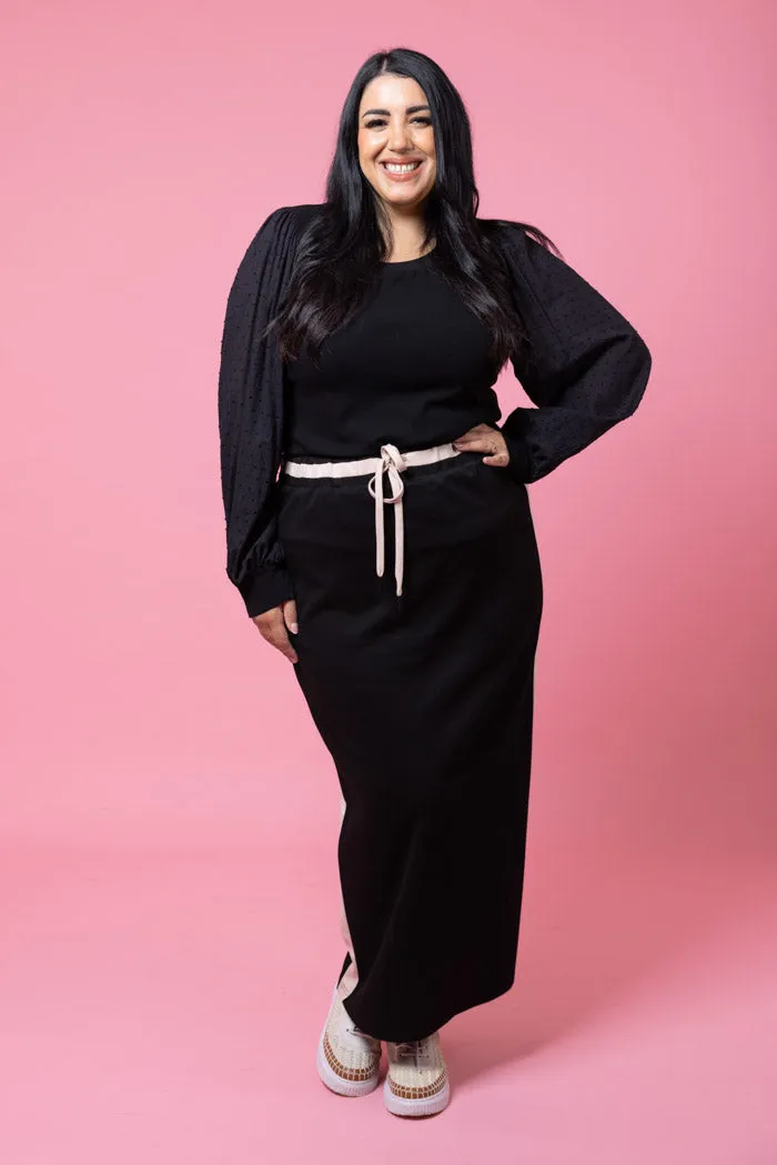 Mattie Sweater Skirt - Black