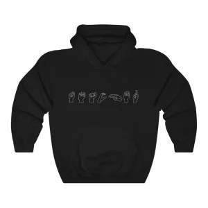 Men's American Sign Language "Teacher" Pullover Hoodie