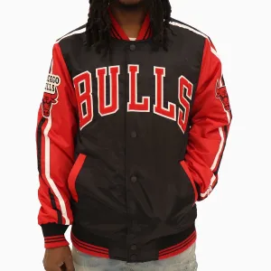 Men's Chicago Bulls NBA Varsity Satin Jacket