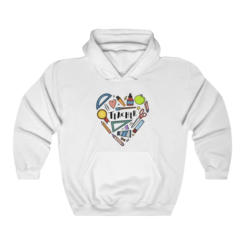Men's Collage Heart Pullover Hoodie