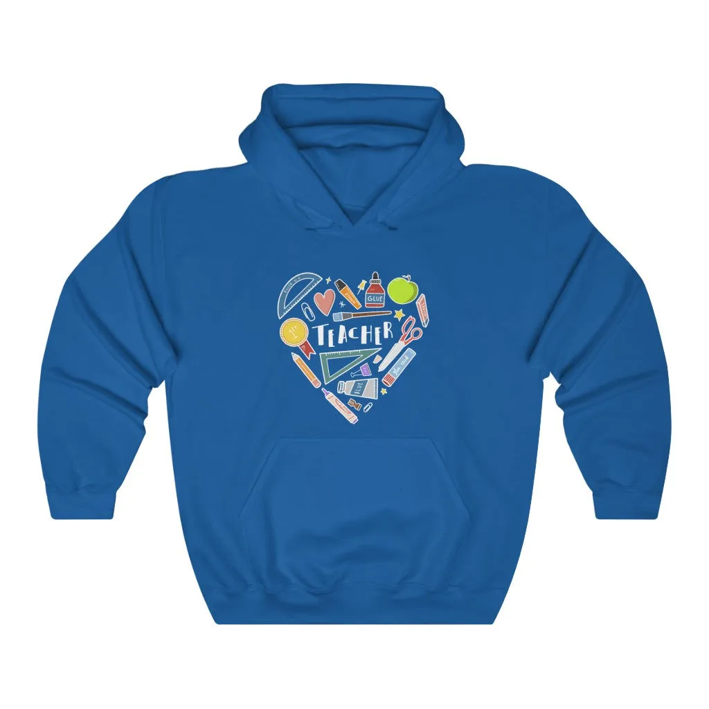 Men's Collage Heart Pullover Hoodie