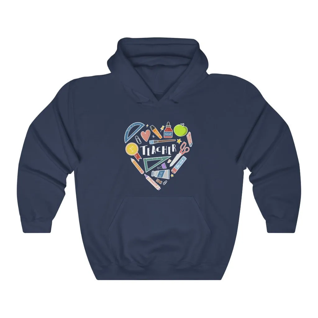 Men's Collage Heart Pullover Hoodie