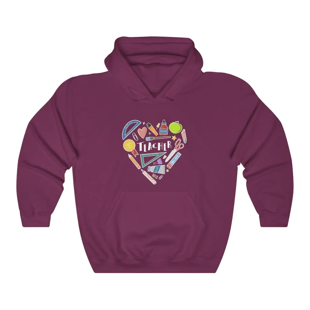 Men's Collage Heart Pullover Hoodie