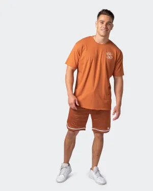 Mens News Flash Oversized Vintage Tee - Washed Sandstone